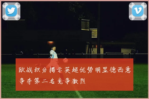 欧战积分揭示英超优势明显德西意争夺第二名竞争激烈